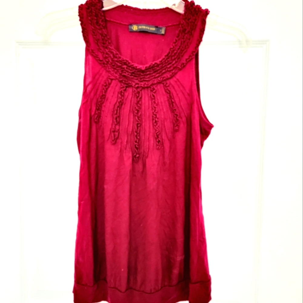 Outback Red Maroon Sleeveless Knit Top